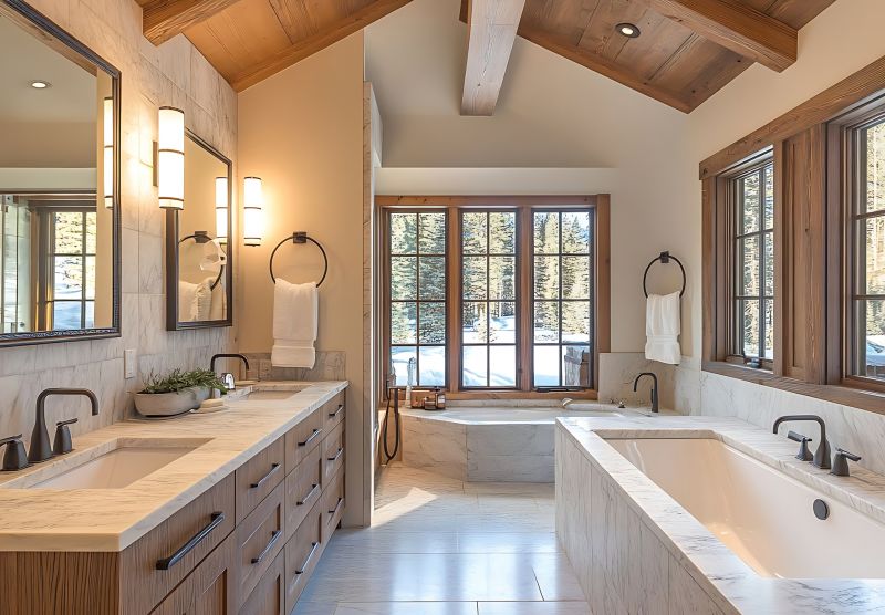 Spacious Master Bathroom Design